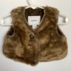 Girl’s Faux Fur Infant Vest